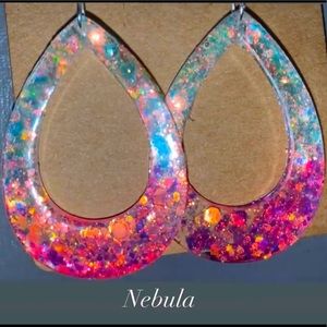Resin Sparkle earring